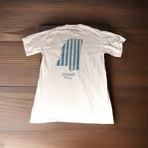 Women’s Live Oak Brand Mississippi Short Sleeve White T-shirt Small